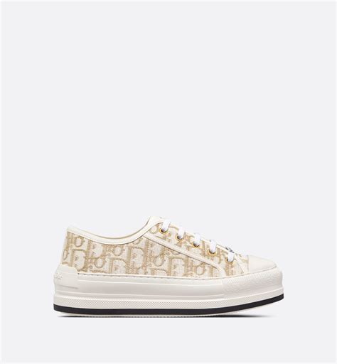 walk and Dior embroidered sneaker